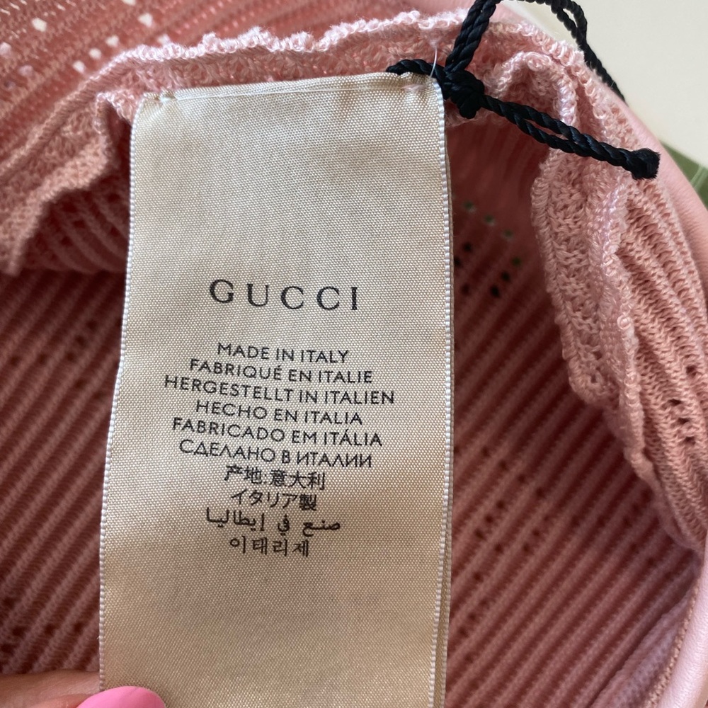 Gucci Beret Crochet Perforated Hat - Picture 10 of 15